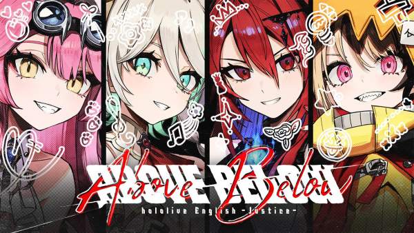 ABOVE BELOW Lyrics - Hololive English-Justice