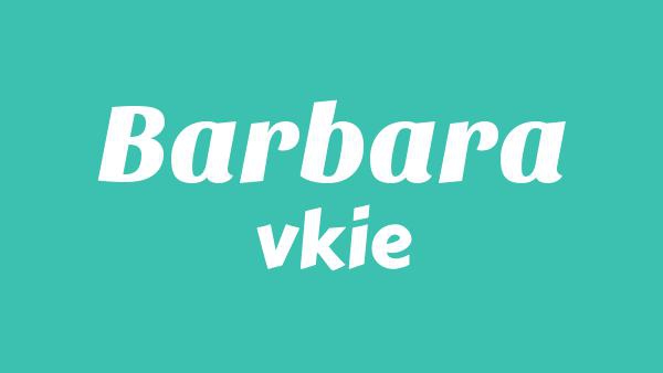 BARBARA Lyrics - vkie