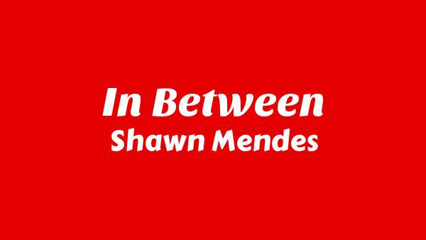 In Between Lyrics - Shawn Mendes