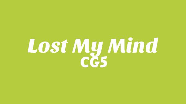 LOST MY MIND LYRICS - CG5