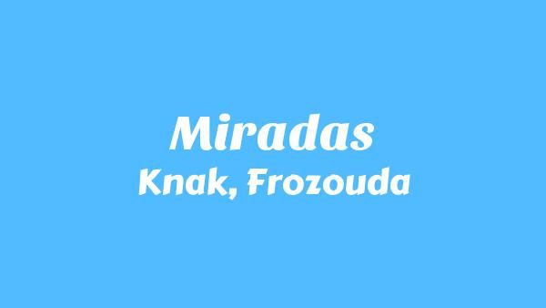 Miradas Lyrics - Knak, Frozouda