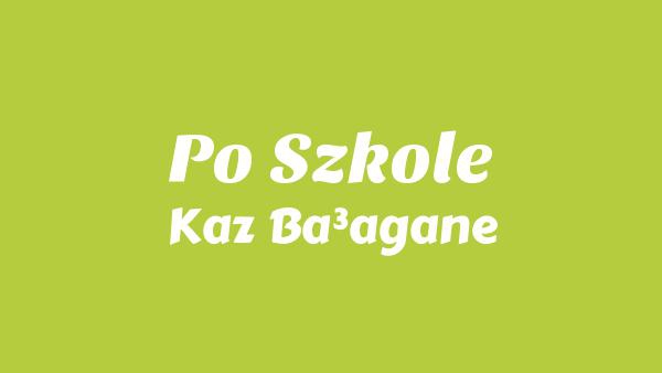 Po Szkole Lyrics - Kaz Bałagane