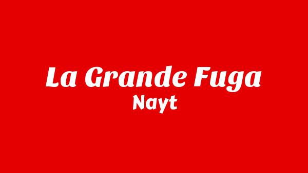 La grande fuga Lyrics - Nayt
