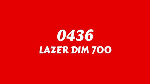 0436 Lyrics - LAZER DIM 700