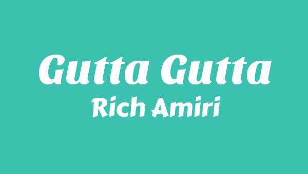 GUTTA GUTTA Lyrics - Rich Amiri