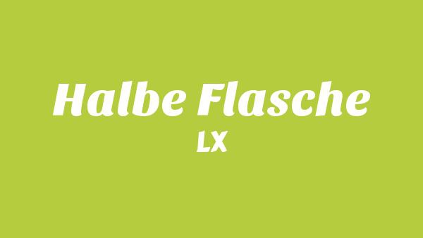Halbe Flasche Lyrics - LX