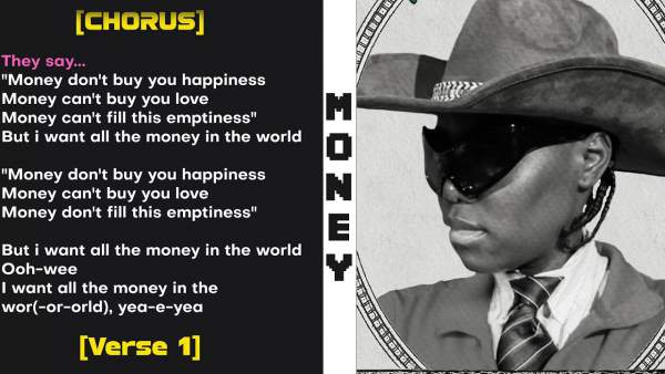 Money Lyrics - Teni