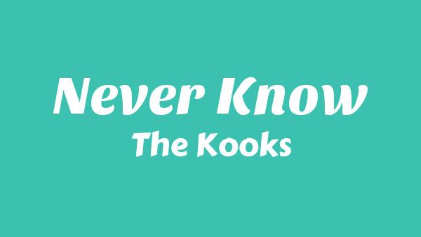 Never Know Lyrics - The Kooks