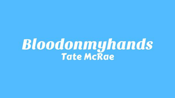 BloodOnMyHands Lyrics - Tate McRae