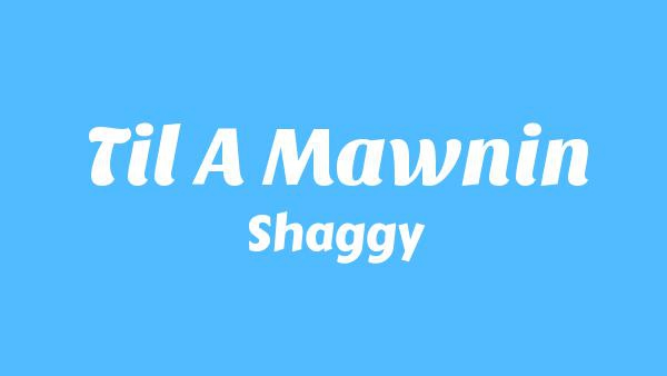 Til A Mawnin Lyrics - Shaggy