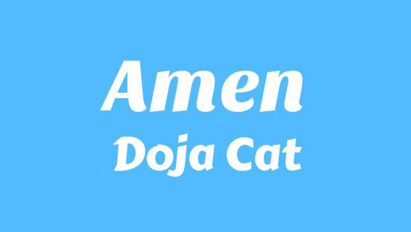 Amen Lyrics - Doja Cat