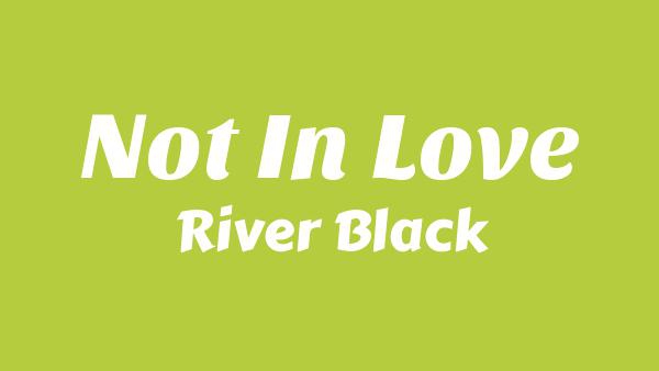 NOT IN LOVE Lyrics - River Black