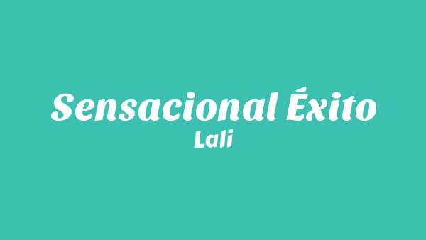 SENSACIONAL ÉXITO Lyrics (English Translation) - Lali