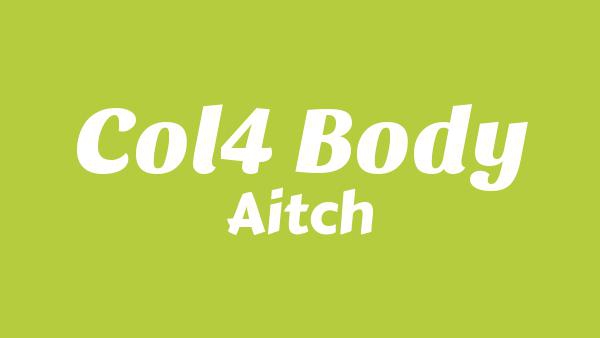 COL4 BODY Lyrics - Aitch
