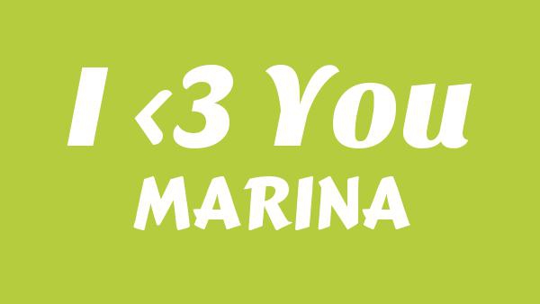 I ˂3 YOU Lyrics - MARINA