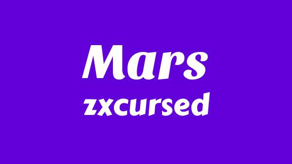 Mars Lyrics - zxcursed