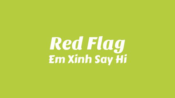 Red Flag Lyrics - Em Xinh Say Hi
