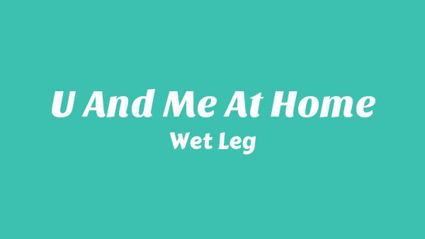 U and me at home Lyrics - Wet Leg