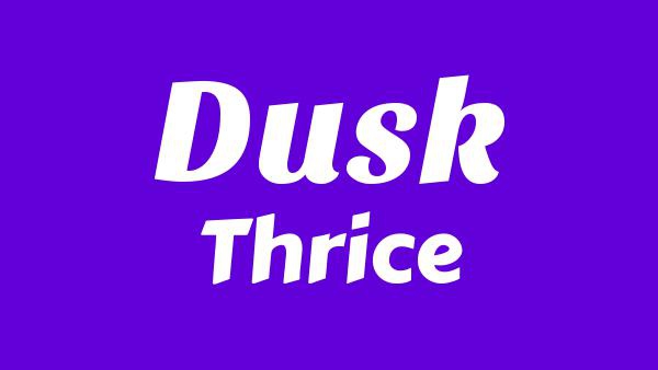 Dusk Lyrics - Thrice