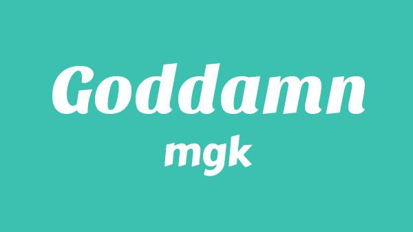 Goddamn Lyrics - mgk