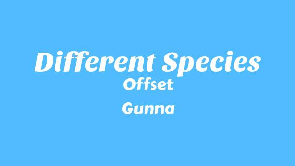 Different Species Lyrics - Offset, Gunna