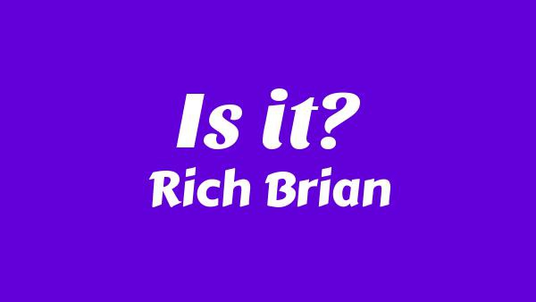 Is it? Lyrics - Rich Brian