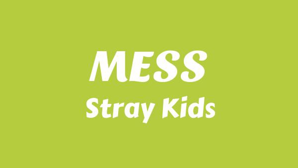 엉망 (MESS) Lyrics - Stray Kids