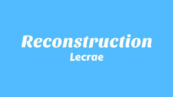 Reconstruction Lyrics - Lecrae