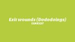 Exit Wounds (Dododoings) Lyrics