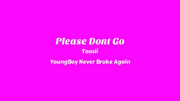 Please Don’t Go Lyrics - Toosii, YoungBoy Never Broke Again