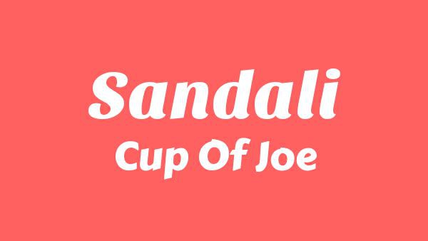 Sandali Lyrics - Cup Of Joe