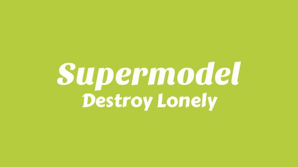 Supermodel Lyrics - Destroy Lonely
