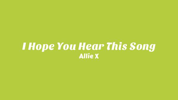 Happiness Is Gonna Get You Lyrics - Allie X
