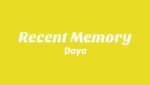 Recent Memory Lyrics