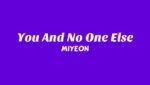 You And No One Else  (English Translation) Lyrics