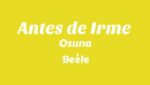 Antes de Irme  (English Translation) Lyrics