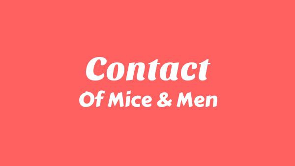 Contact Lyrics - Of Mice & Men