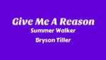 Give Me a Reason Lyrics