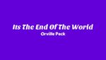 It’s The End Of The World Lyrics