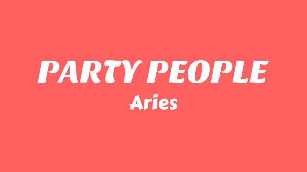 PARTY PEOPLE Lyrics - Aries