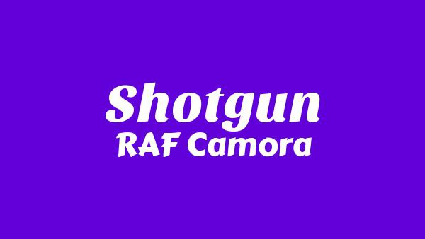 Shotgun Lyrics - RAF Camora