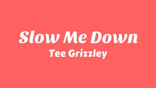 Slow Me Down Lyrics - Tee Grizzley
