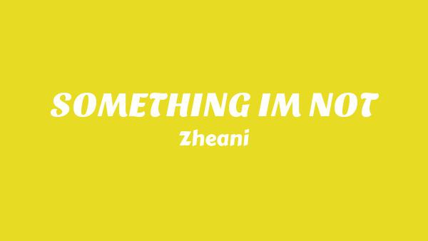 SOMETHING I’M NOT Lyrics - Zheani