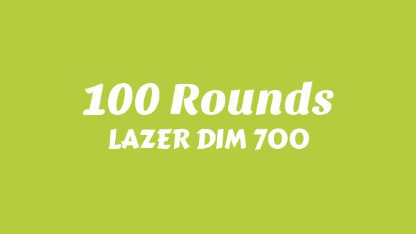 100 Rounds Lyrics - LAZER DIM 700