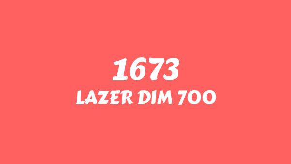 1673 Lyrics - LAZER DIM 700