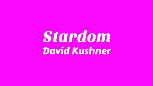 Stardom Lyrics - David Kushner
