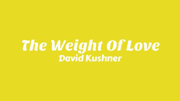 The Weight Of Love Lyrics - David Kushner