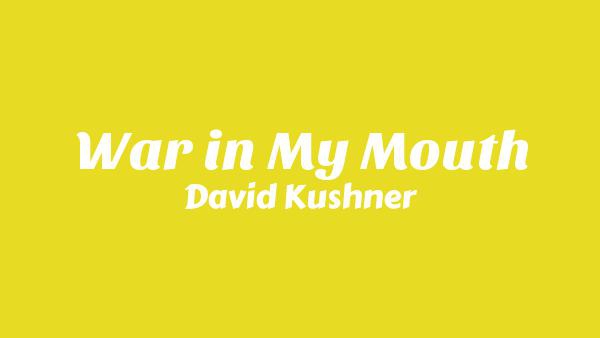 War in My Mouth Lyrics - David Kushner