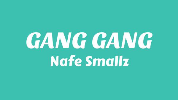 GANG GANG Lyrics - Nafe Smallz